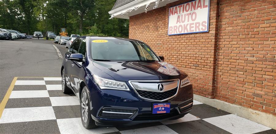 2016 Acura MDX SH-AWD 4dr w/Tech, available for sale in Waterbury, Connecticut | National Auto Brokers, Inc.. Waterbury, Connecticut
