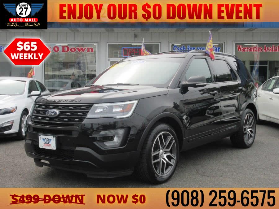 2017 Ford Explorer Sport 4WD, available for sale in Linden, New Jersey | Route 27 Auto Mall. Linden, New Jersey 2017 Ford Explorer Sport 4WD, available for sale in Linden, New Jersey | Route 27 Auto Mall. Linden, New Jersey