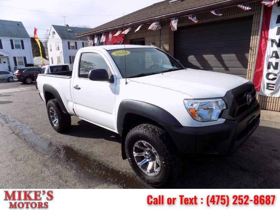 2014 Toyota Tacoma 4WD Reg Cab I4 AT (Natl), available for sale in Stratford, Connecticut | Mike's Motors LLC. Stratford, Connecticut