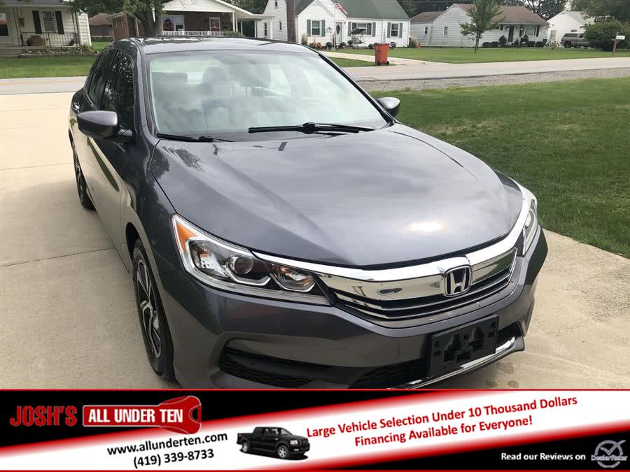 2016 Honda Accord Sedan 4dr I4 CVT LX, available for sale in Elida, Ohio | Josh's All Under Ten LLC. Elida, Ohio