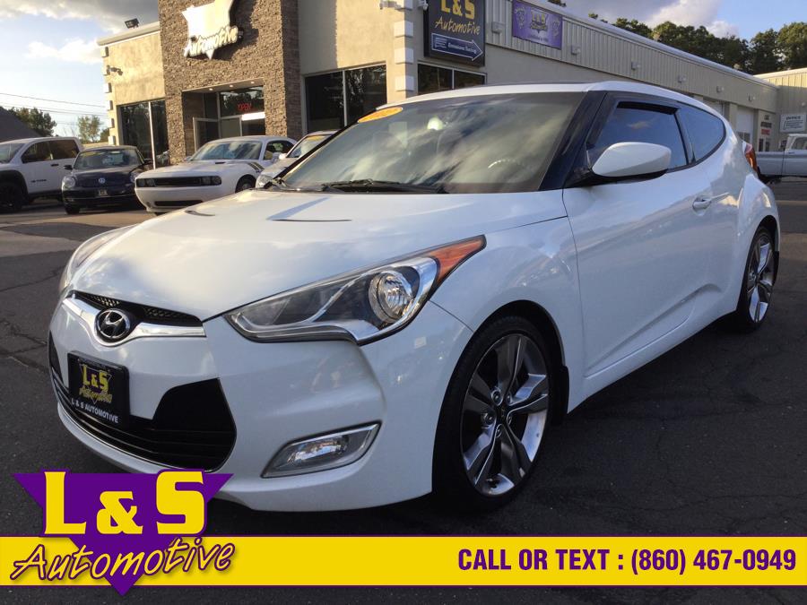 2012 Hyundai Veloster 3dr Cpe Auto w/Red Int, available for sale in Plantsville, Connecticut | L&S Automotive LLC. Plantsville, Connecticut