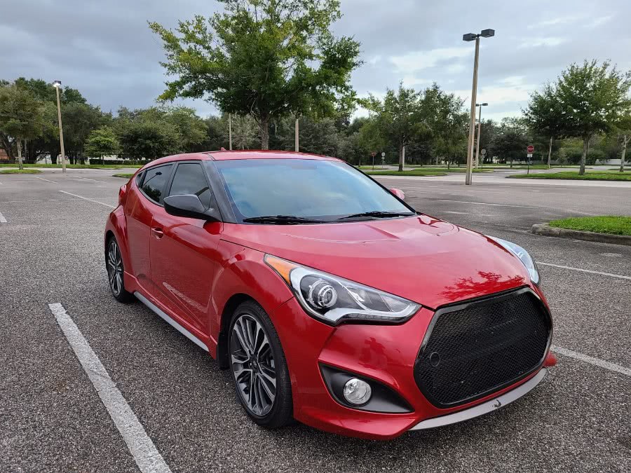 2016 Hyundai Veloster 3dr Cpe Man Turbo w/Orange Accent, available for sale in Longwood, Florida | Majestic Autos Inc.. Longwood, Florida