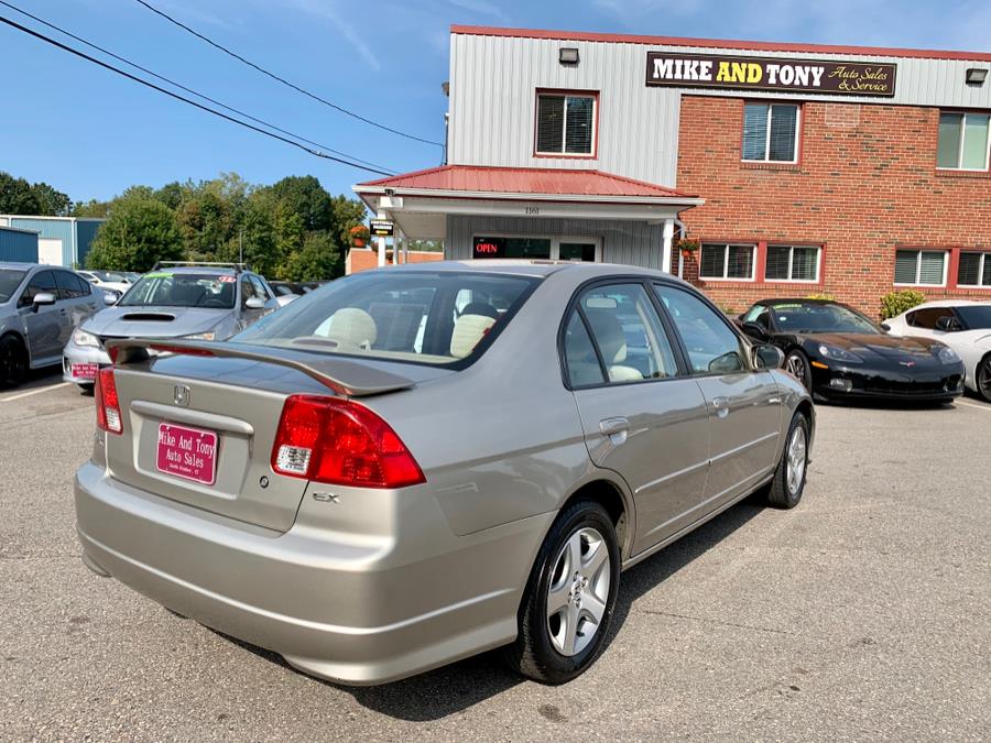 2004 Honda Civic 4dr Sdn EX Manual, available for sale in South Windsor, Connecticut | Mike And Tony Auto Sales, Inc. South Windsor, Connecticut 2004 Honda Civic 4dr Sdn EX Manual, available for sale in South Windsor, Connecticut | Mike And Tony Auto Sales, Inc. South Windsor, Connecticut