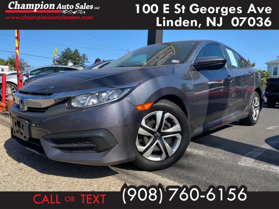 2018 Honda Civic Sedan LX CVT, available for sale in Linden, New Jersey | Champion Used Auto Sales. Linden, New Jersey