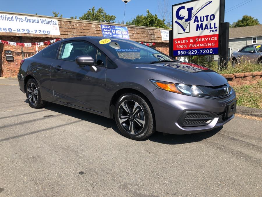 2015 Honda Civic Coupe 2dr CVT EX, available for sale in Bristol, Connecticut | CJ Auto Mall. Bristol, Connecticut 2015 Honda Civic Coupe 2dr CVT EX, available for sale in Bristol, Connecticut | CJ Auto Mall. Bristol, Connecticut