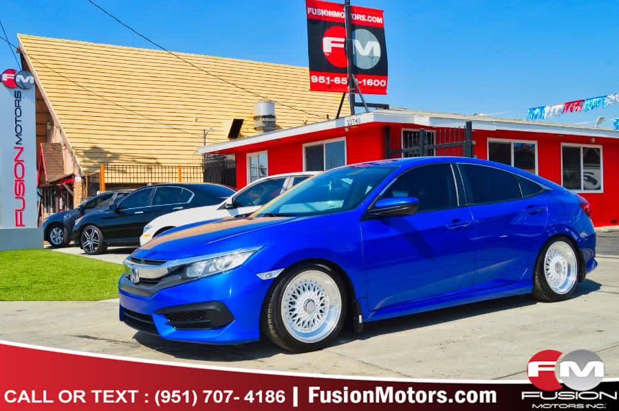 2016 Honda Civic Sedan 4dr CVT LX, available for sale in Moreno Valley, California | Fusion Motors Inc. Moreno Valley, California