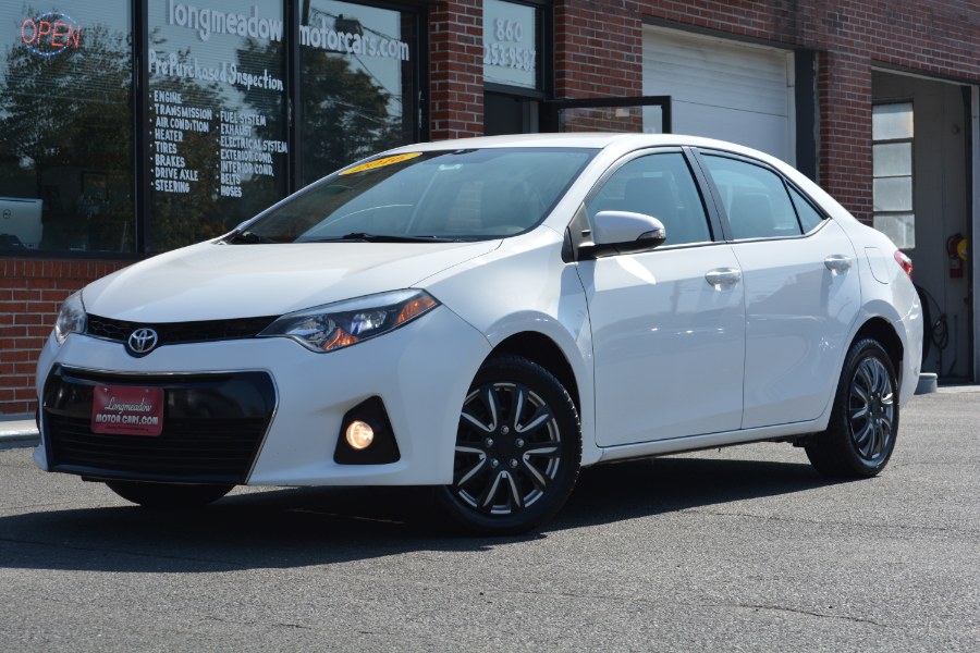 2016 Toyota Corolla 4dr Sdn CVT S (Natl), available for sale in ENFIELD, Connecticut | Longmeadow Motor Cars. ENFIELD, Connecticut