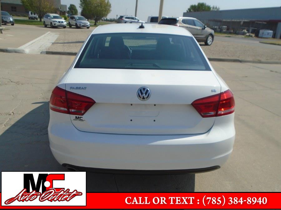 2013 Volkswagen Passat 4dr Sdn 2.5L Auto SE w/Sunroof PZEV, available for sale in Colby, Kansas | M C Auto Outlet Inc. Colby, Kansas 2013 Volkswagen Passat 4dr Sdn 2.5L Auto SE w/Sunroof PZEV, available for sale in Colby, Kansas | M C Auto Outlet Inc. Colby, Kansas