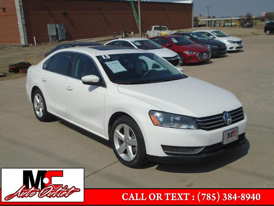2013 Volkswagen Passat 4dr Sdn 2.5L Auto SE w/Sunroof PZEV, available for sale in Colby, Kansas | M C Auto Outlet Inc. Colby, Kansas 2013 Volkswagen Passat 4dr Sdn 2.5L Auto SE w/Sunroof PZEV, available for sale in Colby, Kansas | M C Auto Outlet Inc. Colby, Kansas