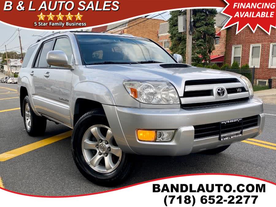 2004 Toyota 4Runner 4dr Sport Edition V8 Auto 4WD, available for sale in Bronx, New York | B & L Auto Sales LLC. Bronx, New York