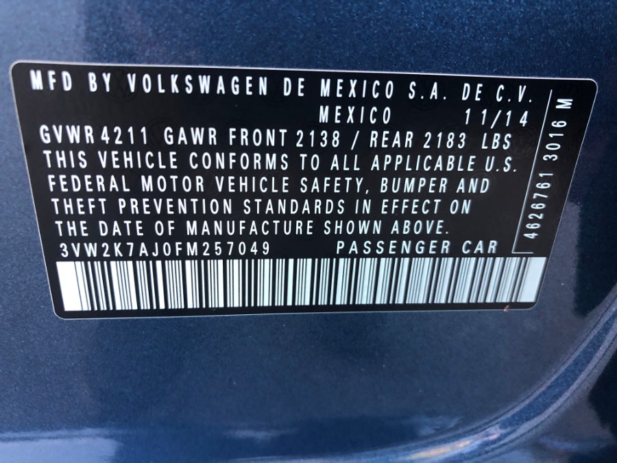 2015 Volkswagen Jetta Sedan 4dr Auto 2.0L S, available for sale in Bristol, Connecticut | Bristol Auto Center LLC. Bristol, Connecticut 2015 Volkswagen Jetta Sedan 4dr Auto 2.0L S, available for sale in Bristol, Connecticut | Bristol Auto Center LLC. Bristol, Connecticut