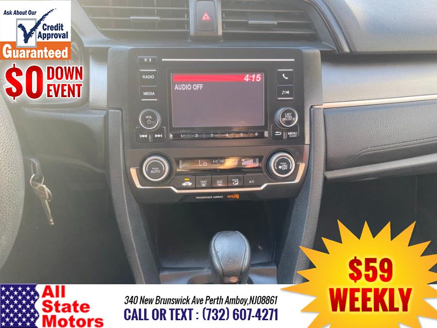 2018 Honda Civic Sedan LX CVT, available for sale in Perth Amboy, New Jersey | All State Motor Inc. Perth Amboy, New Jersey 2018 Honda Civic Sedan LX CVT, available for sale in Perth Amboy, New Jersey | All State Motor Inc. Perth Amboy, New Jersey