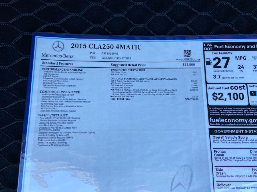 2015 Mercedes-Benz CLA-Class 4dr Sdn CLA250 4MATIC, available for sale in Plainview , New York | Ace Motor Sports Inc. Plainview , New York 2015 Mercedes-Benz CLA-Class 4dr Sdn CLA250 4MATIC, available for sale in Plainview , New York | Ace Motor Sports Inc. Plainview , New York