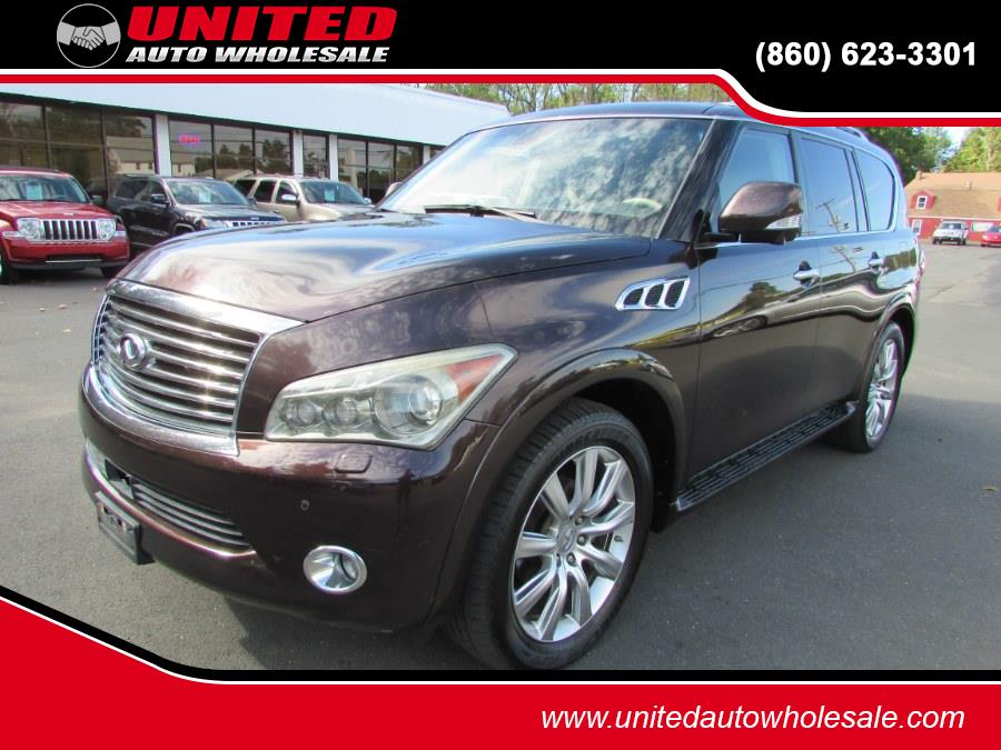 2012 INFINITI QX56 4WD 4dr 7-passenger, available for sale in East Windsor, Connecticut | United Auto Sales of E Windsor, Inc. East Windsor, Connecticut