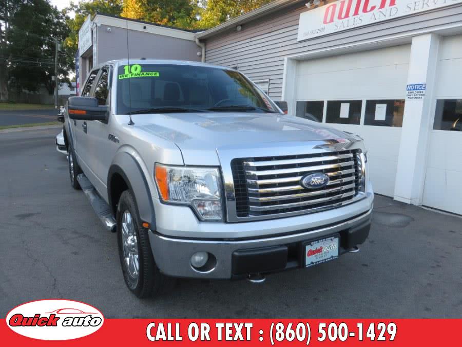 2010 Ford F-150 4WD SuperCrew 145" XLT, available for sale in Bristol, Connecticut | Quick Auto LLC. Bristol, Connecticut