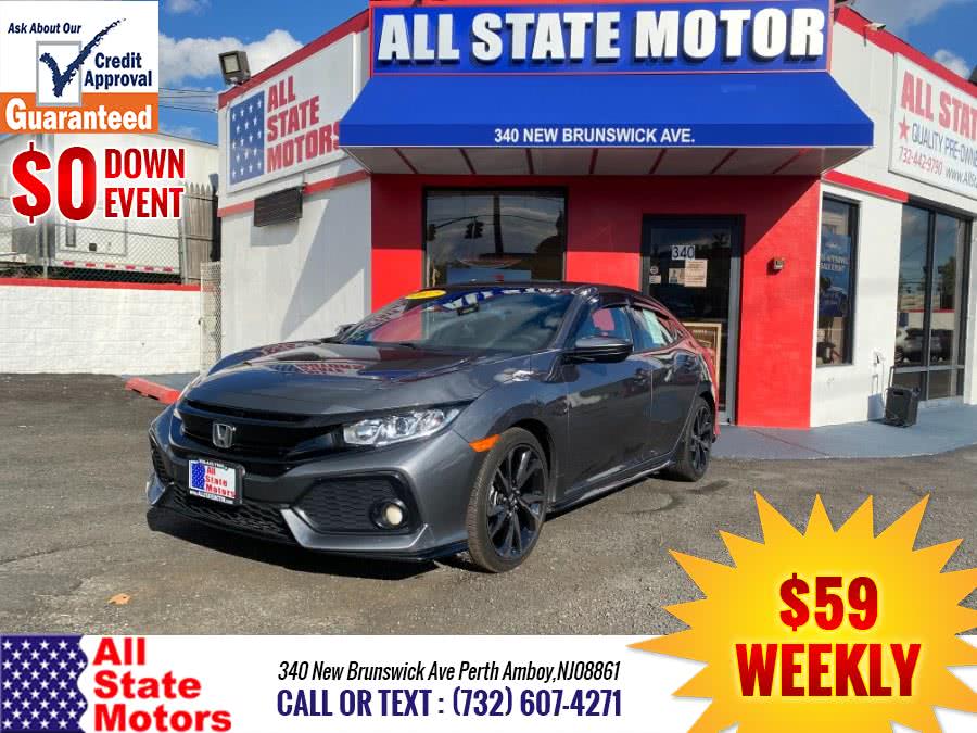 2018 Honda Civic Hatchback Sport CVT, available for sale in Perth Amboy, New Jersey | All State Motor Inc. Perth Amboy, New Jersey 2018 Honda Civic Hatchback Sport CVT, available for sale in Perth Amboy, New Jersey | All State Motor Inc. Perth Amboy, New Jersey