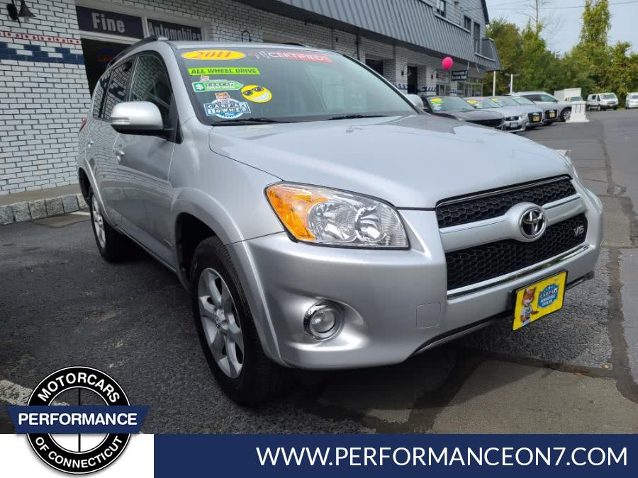 2011 Toyota RAV4 4WD 4dr V6 5-Spd AT Ltd, available for sale in Wilton, Connecticut | Performance Motor Cars Of Connecticut LLC. Wilton, Connecticut