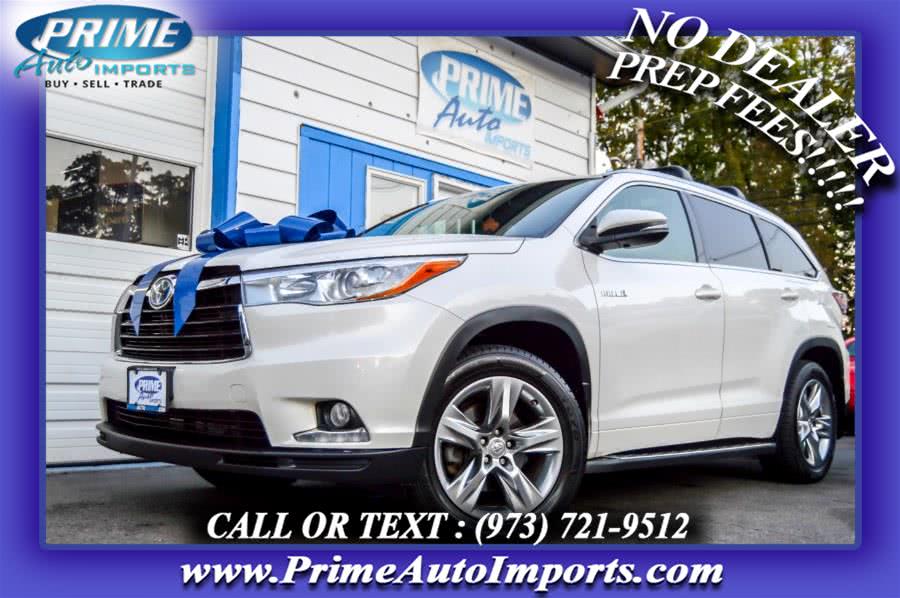 2015 Toyota Highlander Hybrid AWD 4dr Limited (Natl), available for sale in Bloomingdale, New Jersey | Prime Auto Imports. Bloomingdale, New Jersey