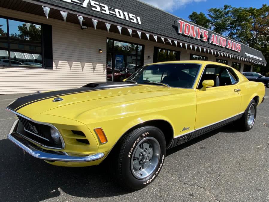 Used Ford Mustang MACH 1 1970 | Tony's Auto Sales. Waterbury, Connecticut Used Ford Mustang MACH 1 1970 | Tony's Auto Sales. Waterbury, Connecticut