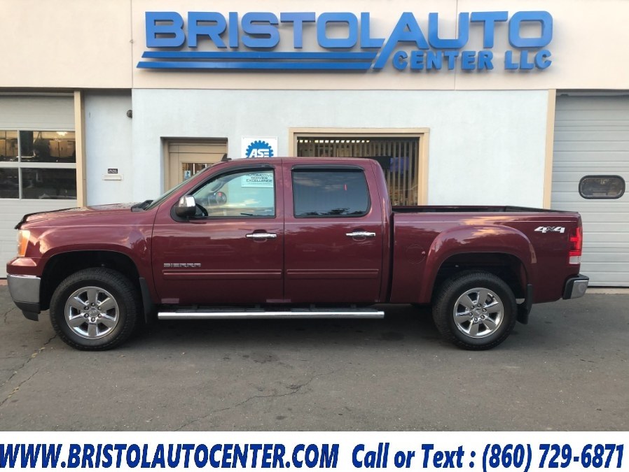 2013 GMC Sierra 1500 4WD Crew Cab 143.5" SLE, available for sale in Bristol, Connecticut | Bristol Auto Center LLC. Bristol, Connecticut