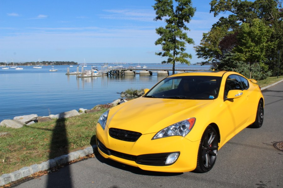 2010 Hyundai Genesis Coupe 2dr 3.8L Auto Track Yellow, available for sale in Great Neck, New York | Great Neck Car Buyers & Sellers. Great Neck, New York 2010 Hyundai Genesis Coupe 2dr 3.8L Auto Track Yellow, available for sale in Great Neck, New York | Great Neck Car Buyers & Sellers. Great Neck, New York