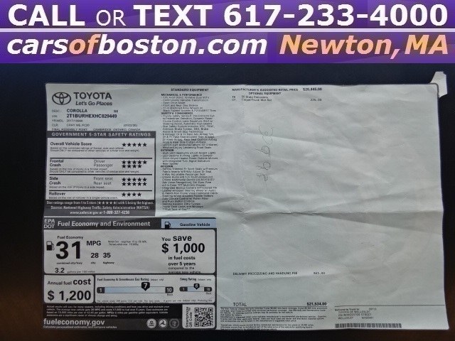 2017 Toyota Corolla SE CVT (Natl), available for sale in Newton, Massachusetts | Cars of Boston. Newton, Massachusetts 2017 Toyota Corolla SE CVT (Natl), available for sale in Newton, Massachusetts | Cars of Boston. Newton, Massachusetts