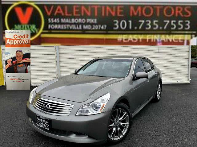 2008 Infiniti G35 Sedan x, available for sale in Forestville, Maryland | Valentine Motor Company. Forestville, Maryland