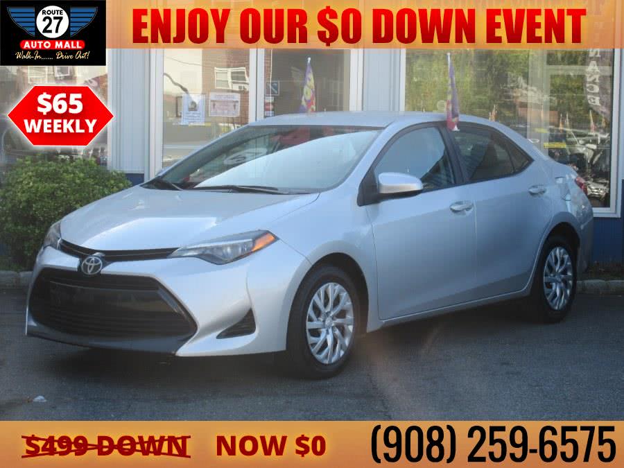 2018 Toyota Corolla LE CVT (Natl), available for sale in Linden, New Jersey | Route 27 Auto Mall. Linden, New Jersey 2018 Toyota Corolla LE CVT (Natl), available for sale in Linden, New Jersey | Route 27 Auto Mall. Linden, New Jersey