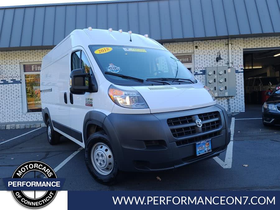 2018 Ram ProMaster Cargo Van 1500 High Roof 142" WB, available for sale in Wilton, Connecticut | Performance Motor Cars Of Connecticut LLC. Wilton, Connecticut