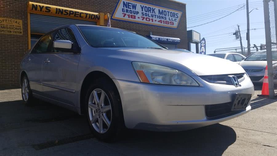 2003 Honda Accord Sdn EX Auto V6 w/Leather, available for sale in Bronx, New York | New York Motors Group Solutions LLC. Bronx, New York