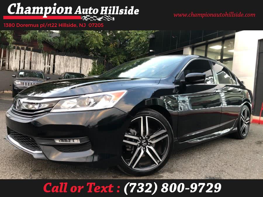 2017 Honda Accord Sedan Sport CVT, available for sale in Hillside, New Jersey | Champion Auto Sales. Hillside, New Jersey