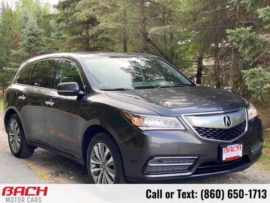 2015 Acura MDX SH-AWD 4dr Tech Pkg, available for sale in Canton , Connecticut | Bach Motor Cars. Canton , Connecticut