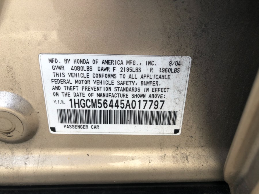 2005 Honda Accord Sdn LX AT PZEV, available for sale in Lyndhurst, New Jersey | Cars With Deals. Lyndhurst, New Jersey 2005 Honda Accord Sdn LX AT PZEV, available for sale in Lyndhurst, New Jersey | Cars With Deals. Lyndhurst, New Jersey