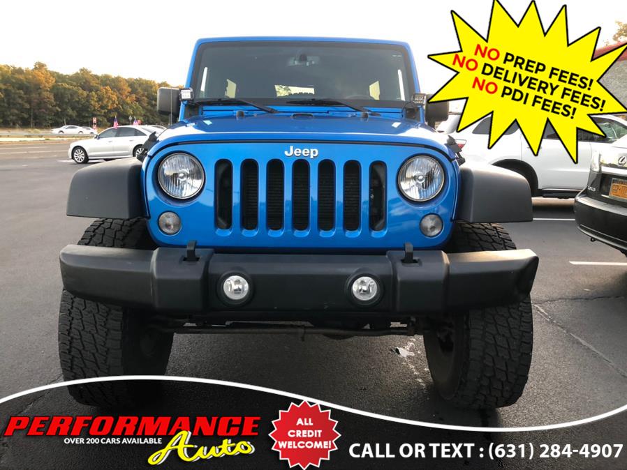 2016 Jeep Wrangler Unlimited 4WD 4dr Sport S, available for sale in Bohemia, New York | Performance Auto Inc. Bohemia, New York 2016 Jeep Wrangler Unlimited 4WD 4dr Sport S, available for sale in Bohemia, New York | Performance Auto Inc. Bohemia, New York