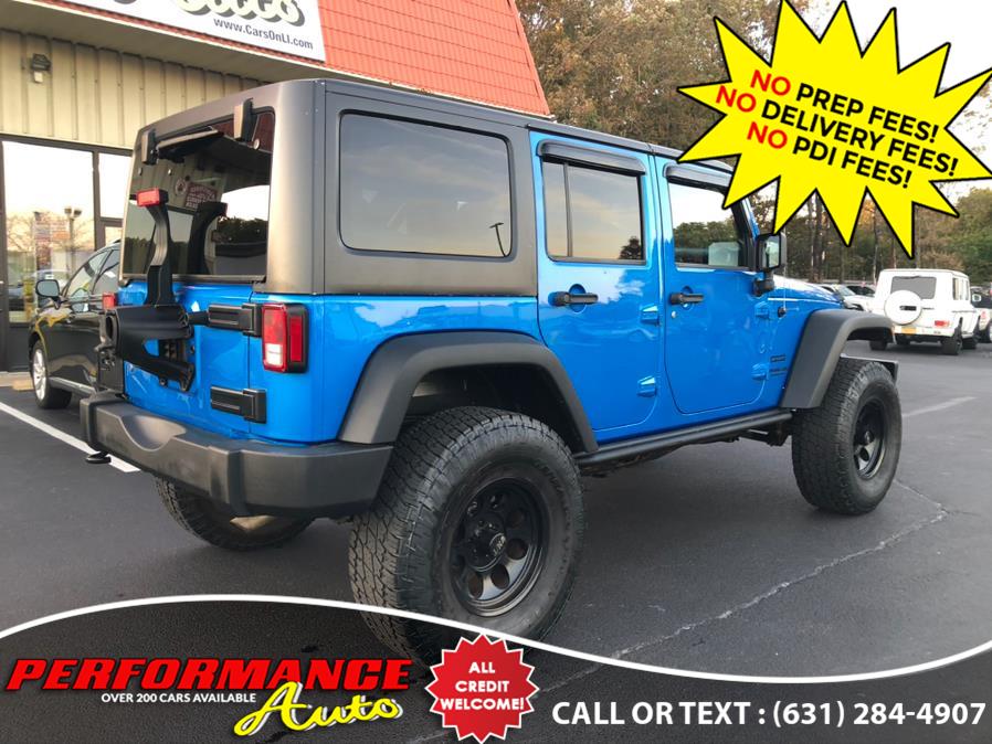 2016 Jeep Wrangler Unlimited 4WD 4dr Sport S, available for sale in Bohemia, New York | Performance Auto Inc. Bohemia, New York 2016 Jeep Wrangler Unlimited 4WD 4dr Sport S, available for sale in Bohemia, New York | Performance Auto Inc. Bohemia, New York