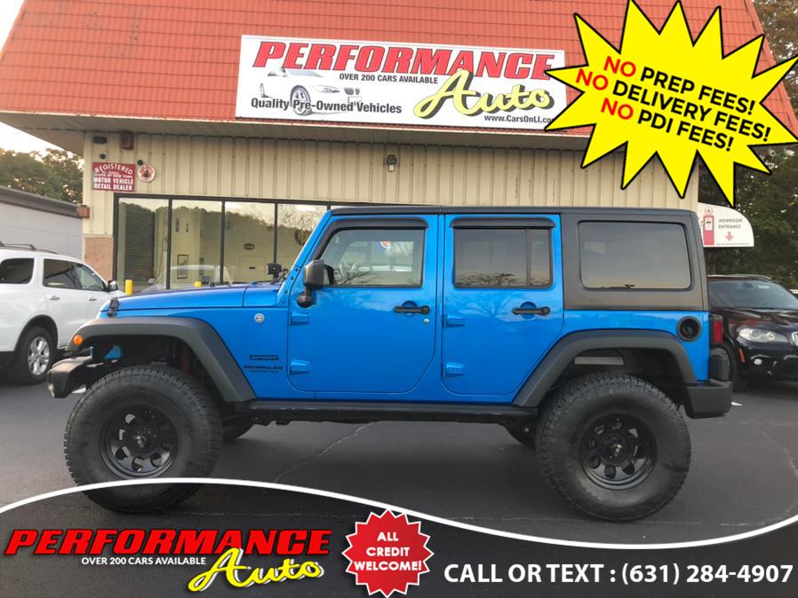 2016 Jeep Wrangler Unlimited 4WD 4dr Sport S, available for sale in Bohemia, New York | Performance Auto Inc. Bohemia, New York 2016 Jeep Wrangler Unlimited 4WD 4dr Sport S, available for sale in Bohemia, New York | Performance Auto Inc. Bohemia, New York