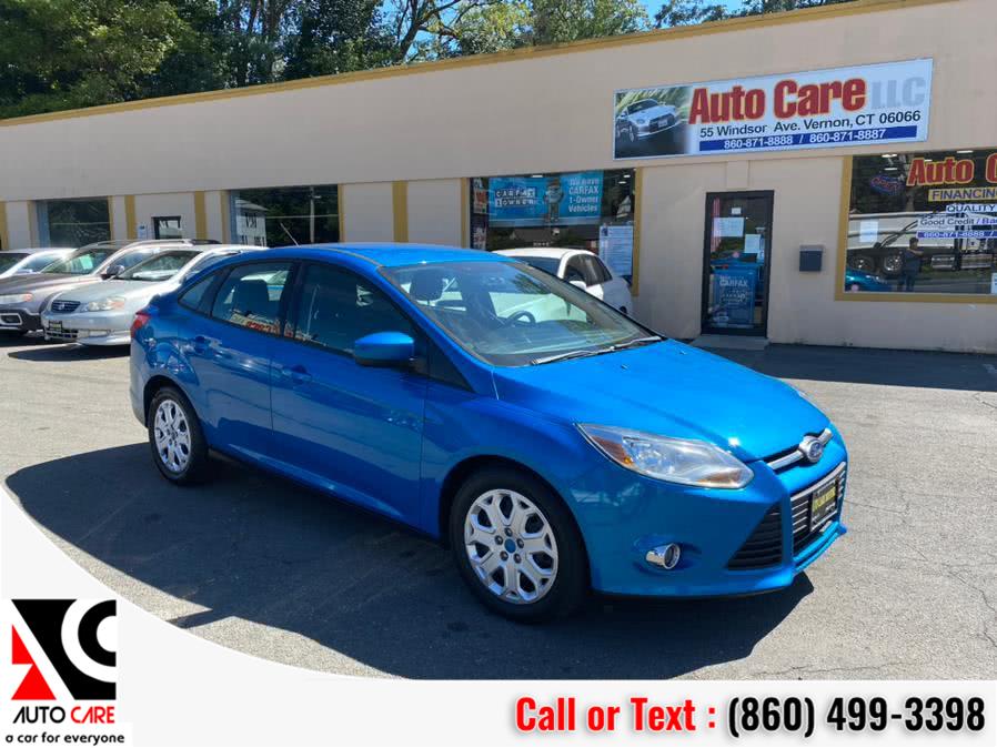 2012 Ford Focus 4dr Sdn SE, available for sale in Vernon , Connecticut | Auto Care Motors. Vernon , Connecticut