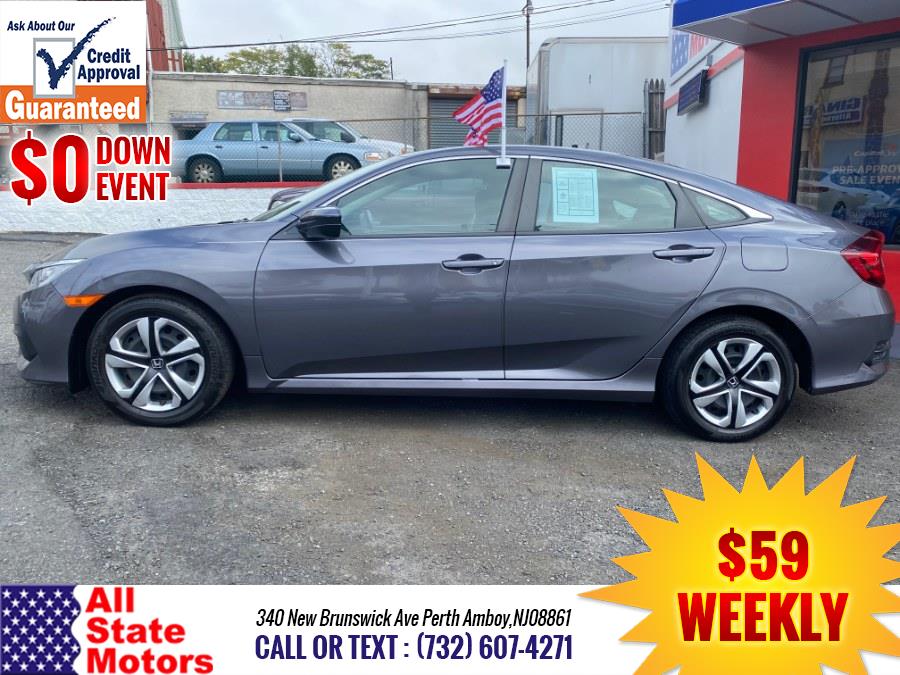 2018 Honda Civic Sedan LX CVT, available for sale in Perth Amboy, New Jersey | All State Motor Inc. Perth Amboy, New Jersey 2018 Honda Civic Sedan LX CVT, available for sale in Perth Amboy, New Jersey | All State Motor Inc. Perth Amboy, New Jersey