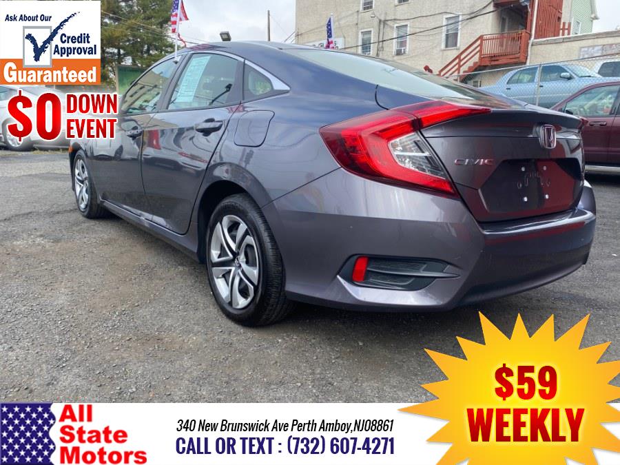 2018 Honda Civic Sedan LX CVT, available for sale in Perth Amboy, New Jersey | All State Motor Inc. Perth Amboy, New Jersey 2018 Honda Civic Sedan LX CVT, available for sale in Perth Amboy, New Jersey | All State Motor Inc. Perth Amboy, New Jersey