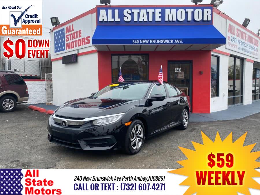 2016 Honda Civic Sedan 4dr CVT LX, available for sale in Perth Amboy, New Jersey | All State Motor Inc. Perth Amboy, New Jersey