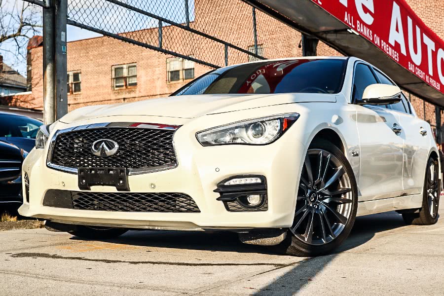 2017 INFINITI Q50 Red Sport 400 AWD, available for sale in Jamaica, New York | Hillside Auto Mall Inc.. Jamaica, New York