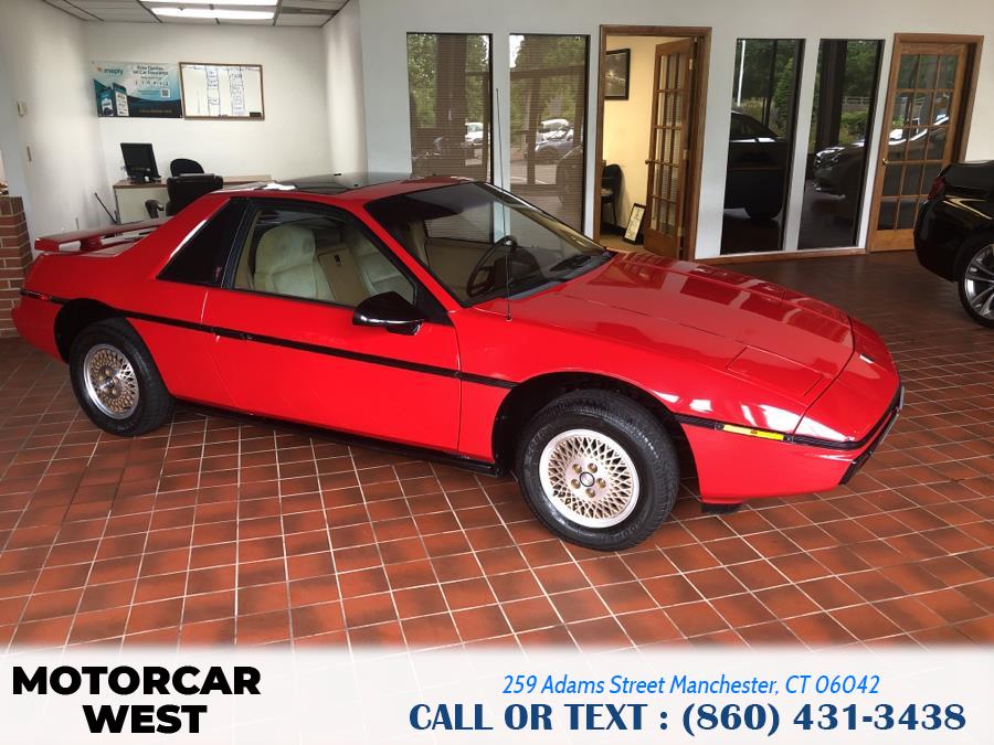 1984 Pontiac Fiero 2dr Coupe Sport 4-Spd, available for sale in Manchester, Connecticut | Motorcar West. Manchester, Connecticut 1984 Pontiac Fiero 2dr Coupe Sport 4-Spd, available for sale in Manchester, Connecticut | Motorcar West. Manchester, Connecticut