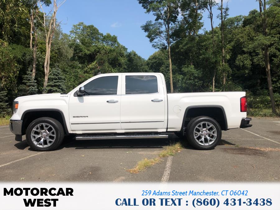 2015 GMC Sierra 1500 4WD Crew Cab 143.5" SLT, available for sale in Manchester, Connecticut | Motorcar West. Manchester, Connecticut
