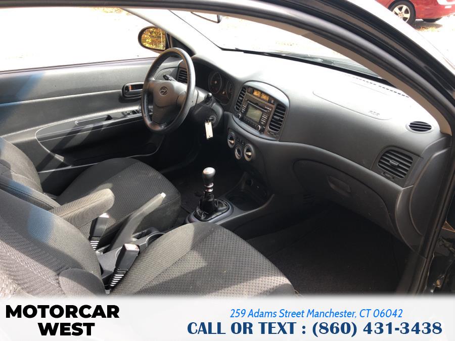 Used Hyundai Accent 3dr HB Man SE 2009 | Motorcar West. Manchester, Connecticut Used Hyundai Accent 3dr HB Man SE 2009 | Motorcar West. Manchester, Connecticut