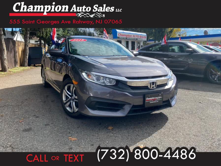 Used 2018 Honda Civic Sedan in Rahway, New Jersey | Champion Auto Sales. Rahway, New Jersey