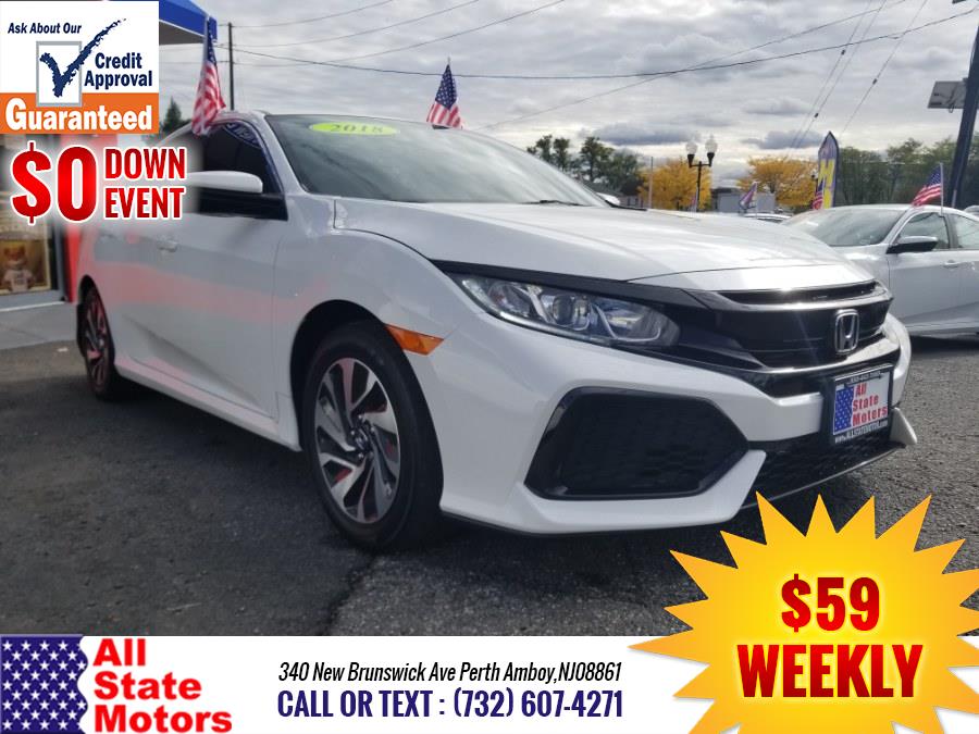 2018 Honda Civic Hatchback LX CVT, available for sale in Perth Amboy, New Jersey | All State Motor Inc. Perth Amboy, New Jersey 2018 Honda Civic Hatchback LX CVT, available for sale in Perth Amboy, New Jersey | All State Motor Inc. Perth Amboy, New Jersey