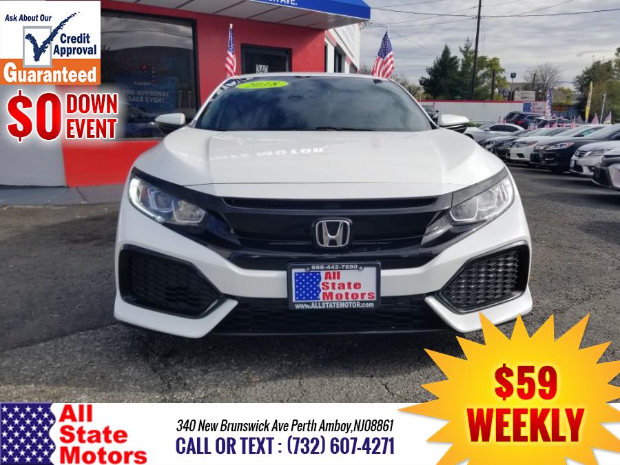 2018 Honda Civic Hatchback LX CVT, available for sale in Perth Amboy, New Jersey | All State Motor Inc. Perth Amboy, New Jersey 2018 Honda Civic Hatchback LX CVT, available for sale in Perth Amboy, New Jersey | All State Motor Inc. Perth Amboy, New Jersey