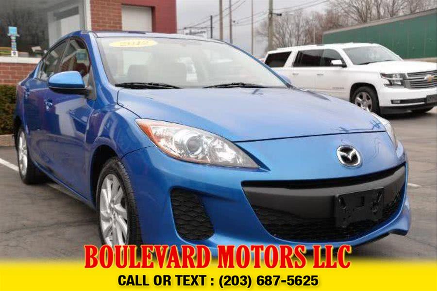 2012 Mazda Mazda3 i Touring Sedan 4D, available for sale in New Haven, Connecticut | Boulevard Motors LLC. New Haven, Connecticut