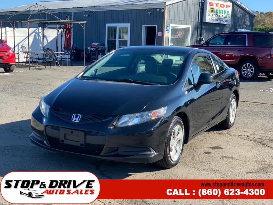 2013 Honda Civic Cpe 2dr Auto LX, available for sale in East Windsor, Connecticut | Stop & Drive Auto Sales. East Windsor, Connecticut