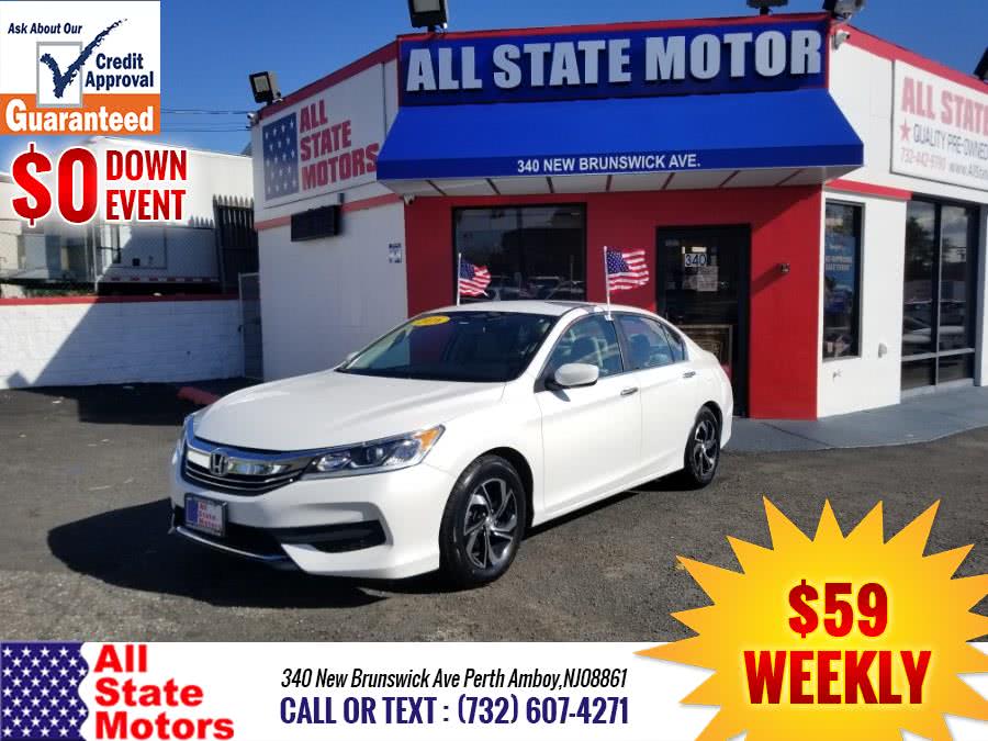 2016 Honda Accord Sedan 4dr I4 CVT LX, available for sale in Perth Amboy, New Jersey | All State Motor Inc. Perth Amboy, New Jersey